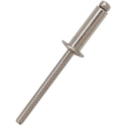 Rs Pro - Rivet Acier InoxydableA2 304 Gris longueur 10mm diamètre 4mm ( Prix pour Sachet de 100 )