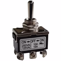 Configuration de contact = 2RT Type de commutation = On-Off-On Courant de contact = 10 A Type de montage = Circuit imprimé Ty ...