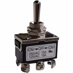 Configuration de contact = 2RT Type de commutation = (On)-Off-(On) Courant de contact = 10 A Type de montage = Circuit imprim ...