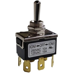 Rs Pro - Interrupteur à levier (On)-Off-(On), 2RT, 10 a ( Prix pour 1 )