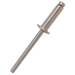 Rivet Acier InoxydableA4 316 Gris longueur 10mm diamètre 4.8mm ( Prix pour Sachet de 100 )