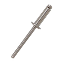 Rivet Acier InoxydableA2 304 Gris longueur 6mm diamètre 4mm ( Prix pour Sachet de 100 )