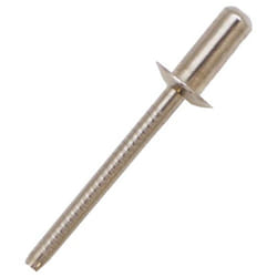 Rivet Acier InoxydableA2 304 Gris longueur 9.5mm diamètre 3.2mm ( Prix pour Sachet de 100 )