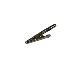 Rs Pro - Pince crocodile, 4A, Argent, 9mm ( Prix pour Paquet de 10 )