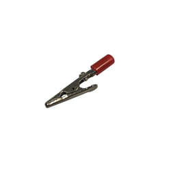 Rs Pro - Pince crocodile, 4A, Argent, 9mm ( Prix pour Paquet de 10 )