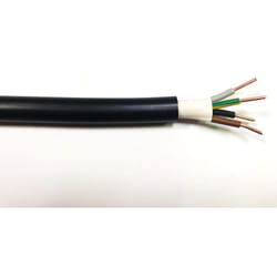 Rs Pro - Câble électrique 4G2,5 mm², gaine pvc Noir, 100m
