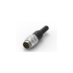 Rs Pro - Connecteur din 8 contacts, Mâle, Montage sur câble, a souder ( Prix pour 1 )