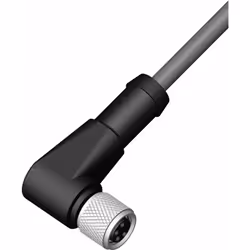 Connecteur A = Prise femelle M8 Connecteur B = Sans terminaison Longueur = 5m Nombre de conducteurs = 4 Nombre de contacts co ...