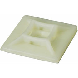 Rs Pro - Embase pour serre-câbles autoadhésive 28mm x 28 mm, ø fixation 5.6mm ( Prix pour Sachet de 100 )