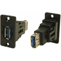 Rs Pro - Connecteur usb usb 3.0 a to a Femelle vers Femelle 2 ports, Montage panneau, Droit ( Prix pour 1 )