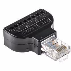 Type = Adaptateur Type d'interface = RJ45, Bornier Nombre de ports = 8 Configuration de câblage = Droit