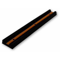Rs Pro - Butoir de protection Noir/Jaune, longueur 1000mm en Caoutchouc ( Prix pour 1 )