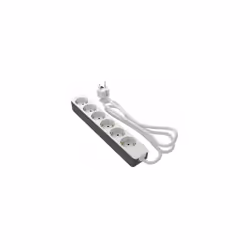 Longueur de câbles = 5m Nombre de prises = 6 Type de prise = Schuko Indice IP = IP20 Tension = 250 V Courant non selfique = 1 ...