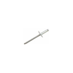 Rivet Aluminium Argent longueur 6mm diamètre 3.2mm ( Prix pour Sachet de 100 )