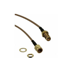 Rs Pro - Cordon coaxial RG316, Mâle, / Femelle, 305mm, Avec connecteur ( Prix pour 1 )