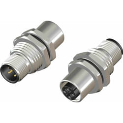 Rs Pro - Adaptateur pour connecteur cylindrique Droit 4 broches mâle M12 ( Prix pour 1 )