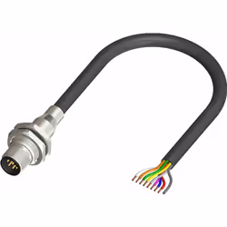 Connecteur A = M12 Connecteur B = Extrémité libre Genre du connecteur A = Mâle Orientation du connecteur A = Droit Nombre de ...