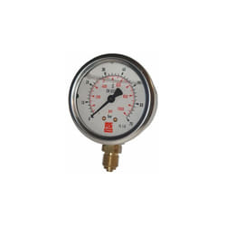 Manomètre RS PRO, 0bar à 40bar, raccord G 1/4, Ø cadran 63mm ( Prix pour 1 )
