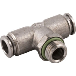 Rs Pro - Raccord rapide pneumatique Filetage, Tube vers Mâle 1/4 in Male 8mm 1/4pouces en Laiton nickelé ( Prix pour Paquet de 10 )