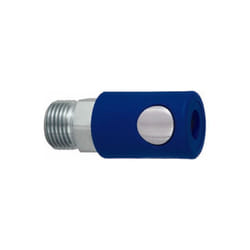 Raccord rapide pneumatique RS PRO, Filetage vers Mâle 1/4 in Male Britannique en Acier zingué ( Prix pour 1 )