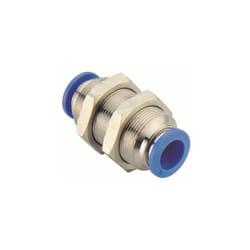 Adaptateur de traversée de cloison RS PRO PMM 1 x 6 mm Push-in, entrée 1 x ( Prix pour 1 )