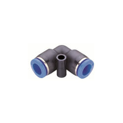 Rs Pro - Adaptateur tube à tube coudé pul 1 x 10 mm Push-in, entrée 1 x ( Prix pour 1 )