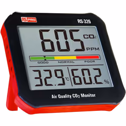Température maximum = +50°C Résolution de la mesure du monoxyde de carbone = 1PPM Source d'alimentation = Batterie, USB Mesur ...