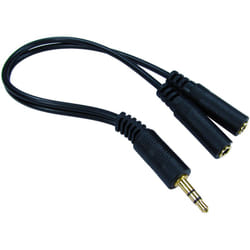 Rs Pro - Cordon audio 3.5mm Male Jack vers 3.5mm Female Jack, Long. 200mm ( Prix pour 1 )