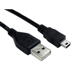 Câble usb Rs Pro usb 2.0 mini b vers usb-a mâle, 150mm ( Prix pour 1 )