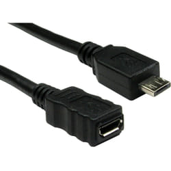 Rs Pro - Câble usb usb 2.0 micro b vers Micro usb ab mâle, 0.5m ( Prix pour 1 )