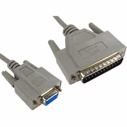 Connecteur A = DB9 Genre du connecteur A = Femelle Connecteur B = DB25 Genre du connecteur B = Mâle Longueur = 2m