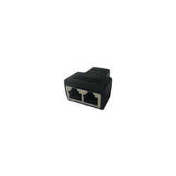 Rs Pro - Adaptateur de répartiteur RJ45 3 contacts RJ45 Femelle 2 ports Blindé ( Prix pour 1 )