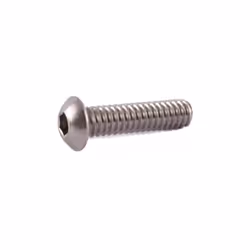 Taille de filetage = 10/32 X 3/8pouce Longueur = 3/8pouce Forme de tête = Bouton Type d'acier inoxydable = Mild Steel