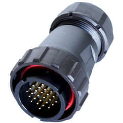 Rs Pro - Connecteur circulaire Standard 26 contacts, Montage sur câble, raccordement a souder ( Prix pour 1 )