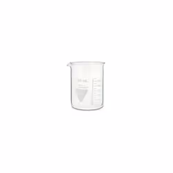 Type de produit = Bécher Matériau = Verre borosilicate Capacité = 400ml Graduations = Oui Dimensions = 110 x 80mm Diamètre = ...