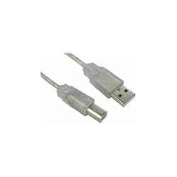Câble USB RS PRO, USB B vers USB A, 1m, Transparent ( Prix pour Paquet de 5 )