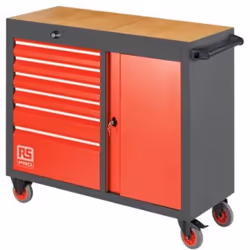 Type de rangement d'outils = Coffre à outils Nombre de tiroirs = 6 A roues = Oui Longueur = 1085mm Largeur = 450mm Hauteur = ...