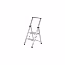 Nombre de pas = 2 Hauteur de plateforme = 450mm Matériau = Aluminium Couleur = Argent Poids = 4kg Hauteur hors tout = 1050mm