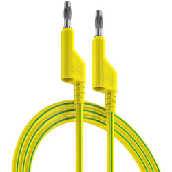 Rs Pro - Cordons de test Vert/Jaune, 10A, 1000V, long. 1m ( Prix pour 1 )