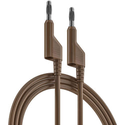 Rs Pro - Cordons de test Marron, 10A, 1000V, long. 1m ( Prix pour 1 )