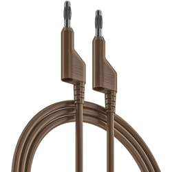 Rs Pro - Cordons de test Marron, 10A, 1000V, long. 1.5m ( Prix pour 1 )