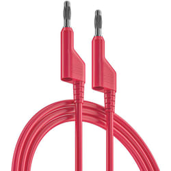 Cordons de test Rs Pro Rouge, 10A, 1000V, long. 250mm ( Prix pour 1 )
