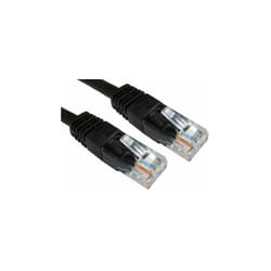 Rs Pro - Câble Ethernet catégorie 6 utp Noir, 250mm pvc Avec connecteur ( Prix pour 1 )