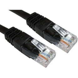 Rs Pro - Câble Ethernet catégorie 6 utp Noir, 500mm pvc Avec connecteur ( Prix pour 1 )