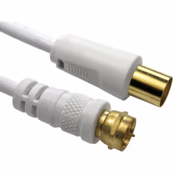 Avec connecteur / Sans connecteur = Avec connecteur Connecteur 2 = Type F Connecteur 1 - Genre = Mâle Connecteur 2 - Genre = ...