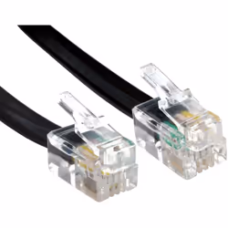 Connecteur 1 = RJ9 Connecteur 2 = RJ9 Connecteur 1 - Genre = Mâle Type de blindage = Blindé Matériau de la gaine externe = PV ...