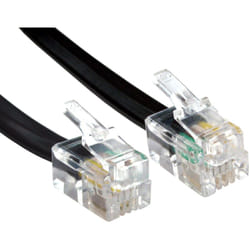 Rs Pro - Câble téléphonique l 3m, Blindé Noir, Gaine pvc ( Prix pour 1 )