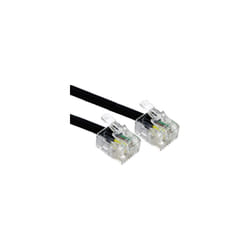 Rs Pro - Câble téléphonique l 1m, Blindé Noir, Gaine pvc ( Prix pour 1 )