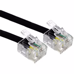 Connecteur 1 = RJ11 Connecteur 2 = RJ11 Connecteur 1 - Genre = Mâle Type de blindage = Blindé Matériau de la gaine externe =  ...