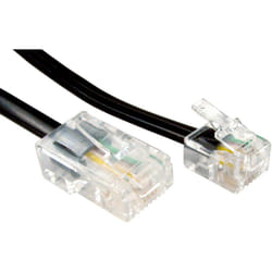 Rs Pro - Câble téléphonique l 3m, Blindé Noir, Gaine pvc ( Prix pour 1 )